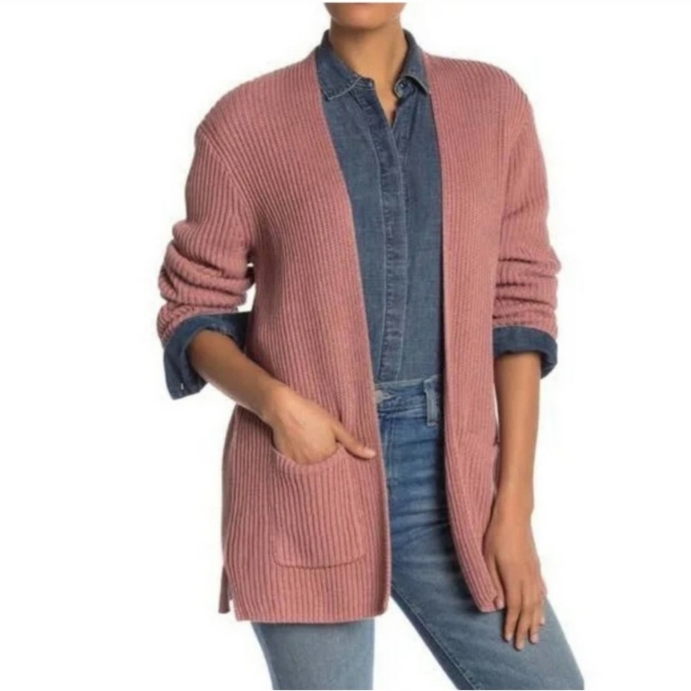 Madewell Nolan Ribbed Knit Pocket Cardigan